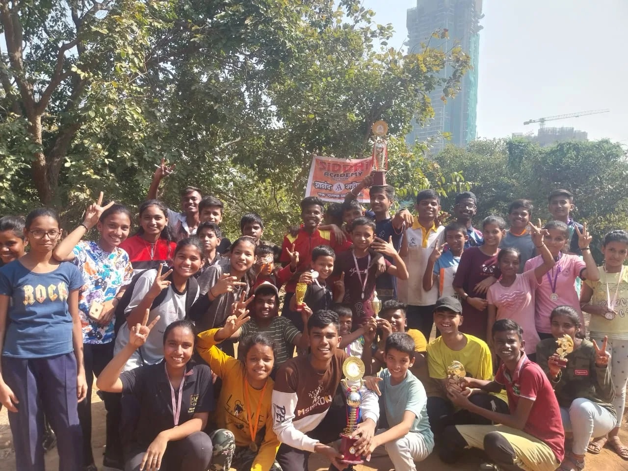 Students participating in extracurricular activities at Siddhi Academy Thane